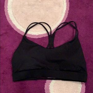 Black sports bra